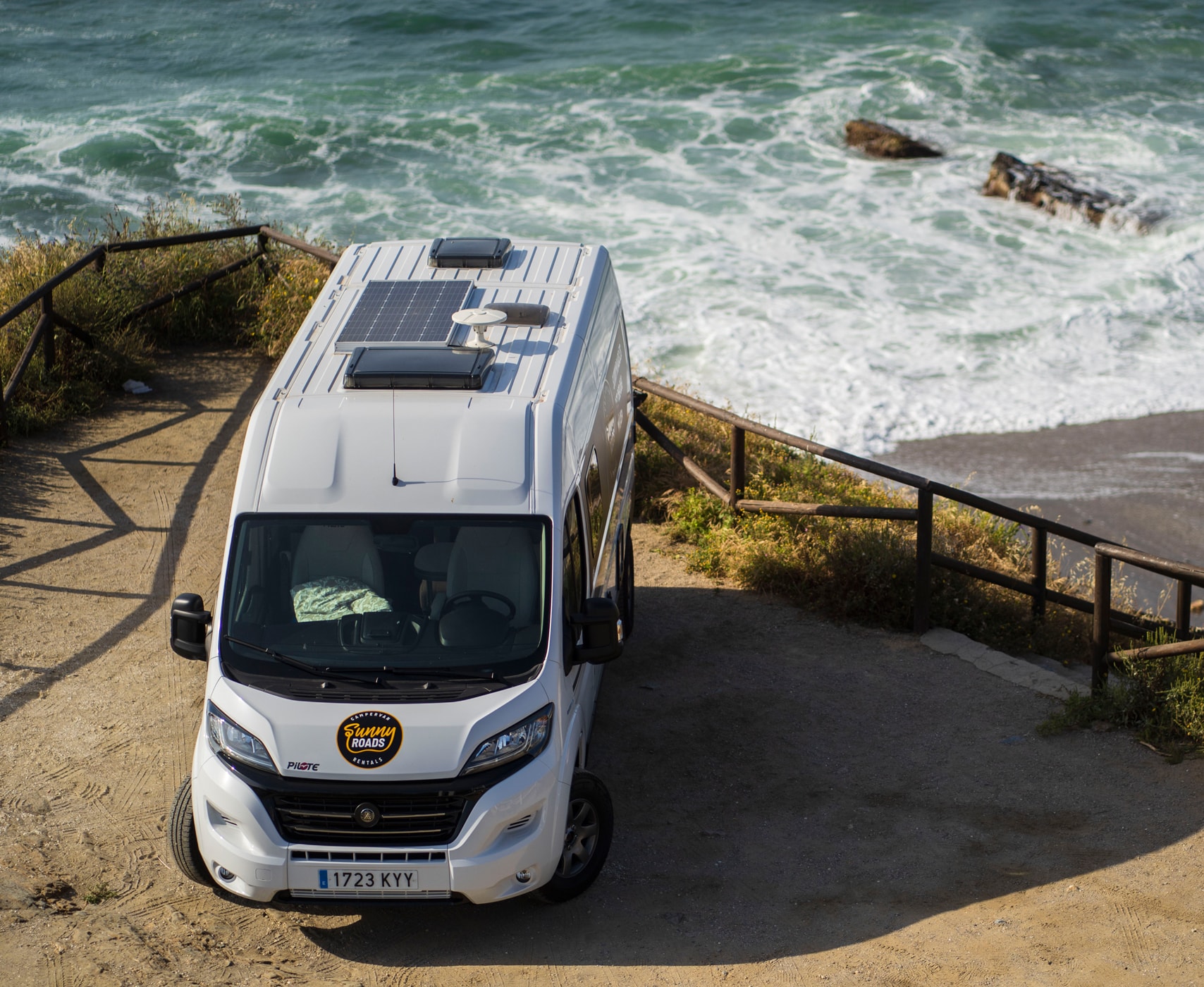Camper van rental Spain by the sea